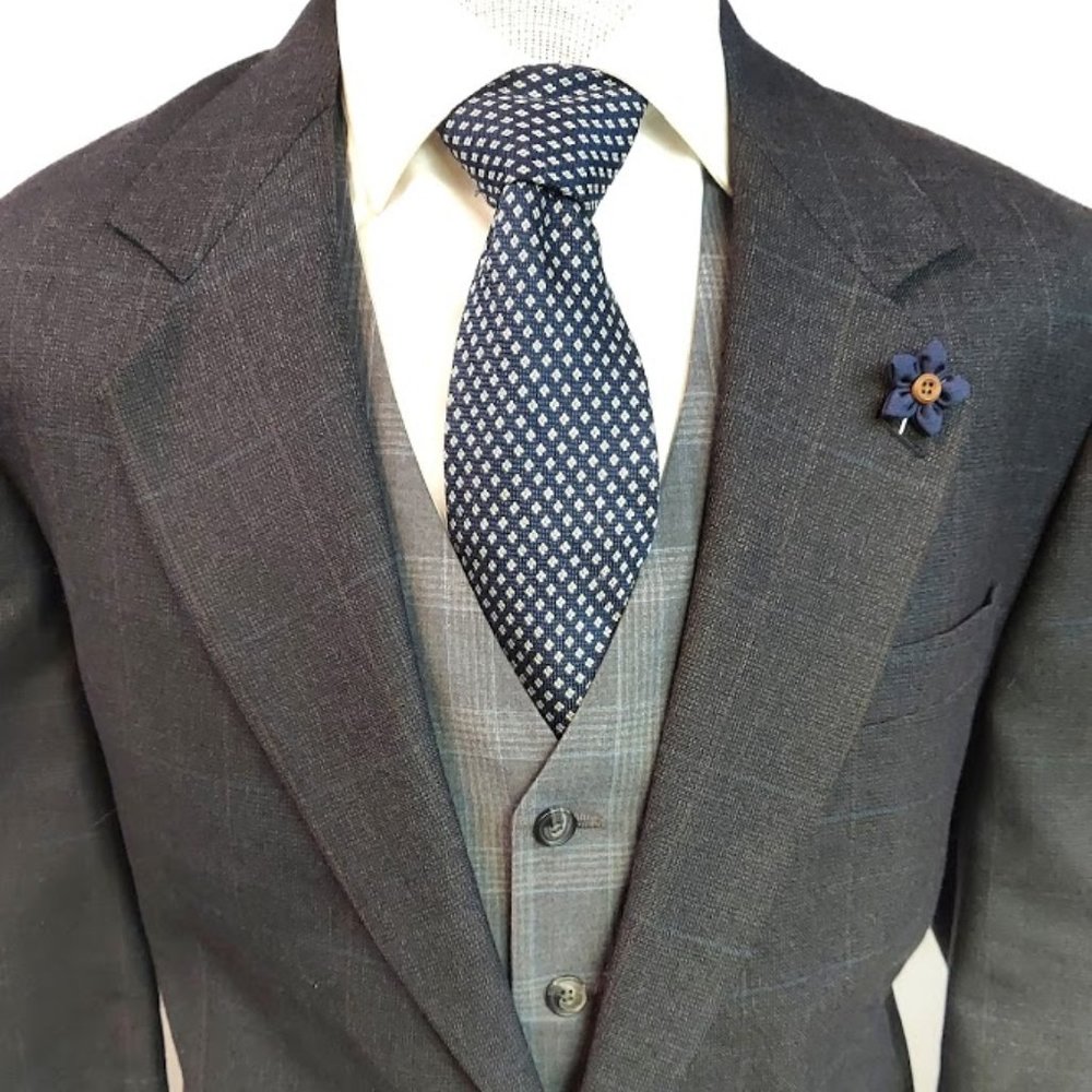 Designer Oscar De La Renta Wool Blazer 44L